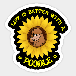 Poodle Lovers Sticker